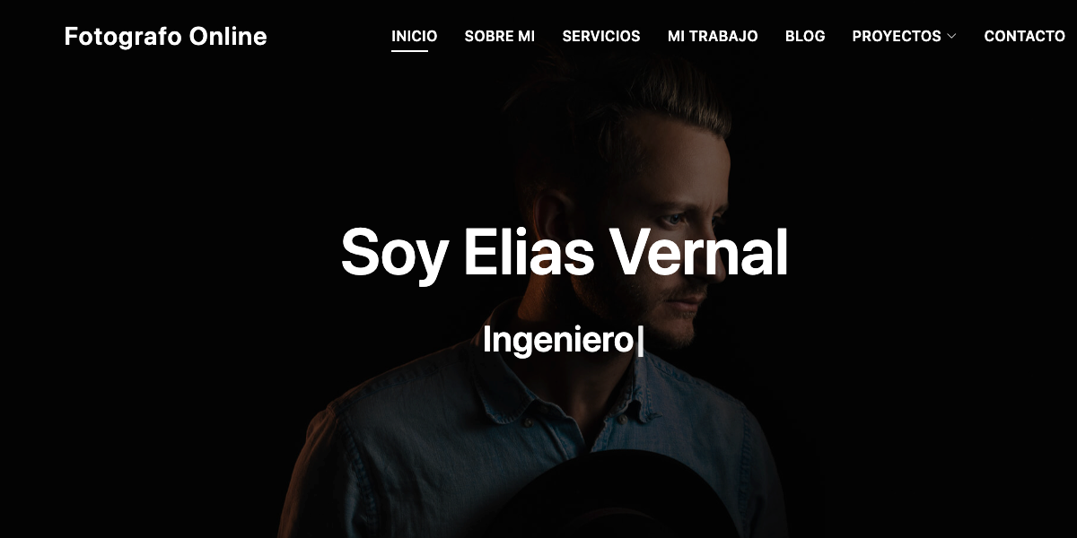 Plantilla para fotógrafos