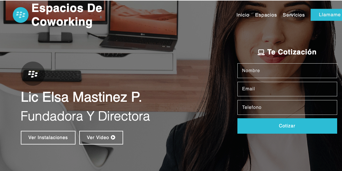 Plantilla para coworking